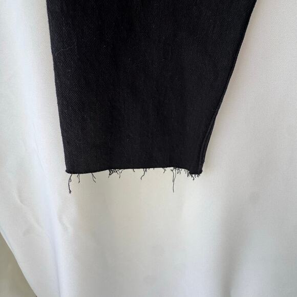 Reformation Womens Liza Slit Hem Ultra High Rise Straight Long Jeans 26 Black - Picture 14 of 14